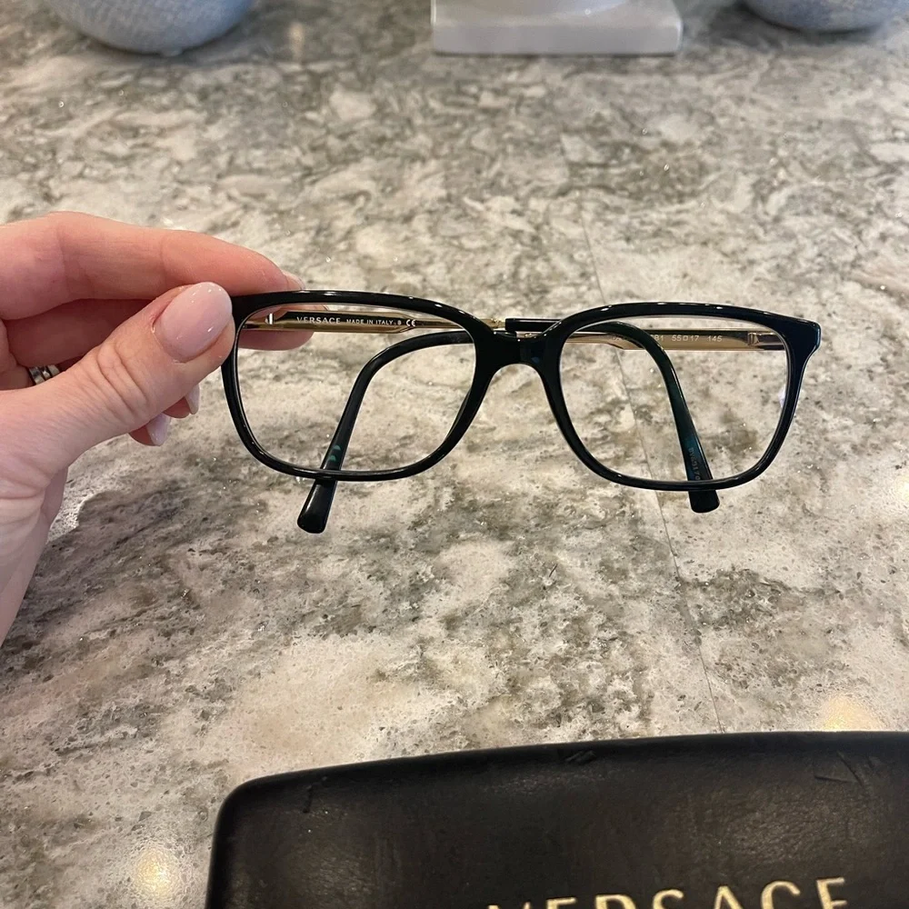 Versace Women's Glasses in Classic Black